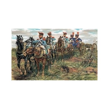 Attelage D'artillerie Empire CBG – Figurine Plomb Peint, Collection Militaire