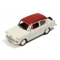 Miniature Ford Anglia 105E Sportsman Blanche/Rouge