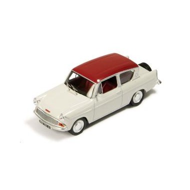 Miniature Ford Anglia 105E Sportsman Blanche/Rouge Miniature Ford Anglia 105E Sportsman Blanche/Rouge