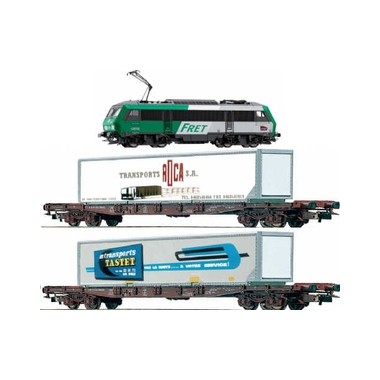 Uniblocks Train de marchandises électrique vert