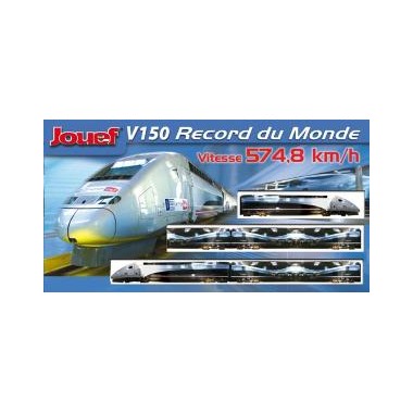 Coffret de train TGV "V150 Record du monde" Coffret de train TGV "V150 Record du monde"