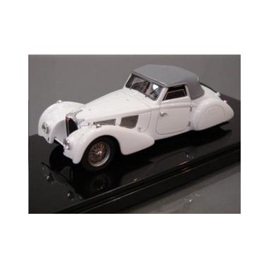Miniature Bugatti 57SC Cabriolet Aravis blanc