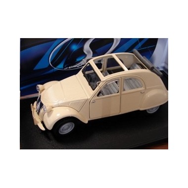 Miniature Citroen 2CV beige découverte 1952