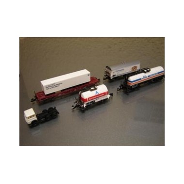 Coffret 4 wagons marchandises "Bavaria", DB, Epoque 5