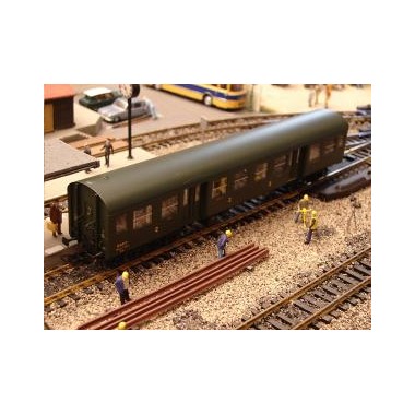 HO] : Coffret De 3 Voitures OCEM, Vert 306 à Châssis Et Toit Noir Marquage 1956 Sncf Ep Iiic Models World 40955