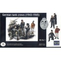Figurines maquettes Equipage de char allemand 1943-45, 2ème GM