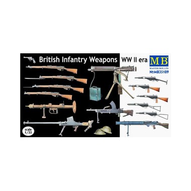 Maquette Armes d'infanterie britannique, 2eme GM