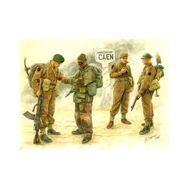 Figurines maquettes Troupes britanniques, 2ème GM Normandie 1944