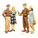 Figurines maquettes Victoire en Europe, 2ème GM 1945