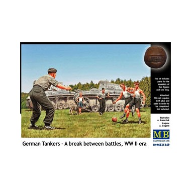 Figurines Maquettes Tankistes allemands au repos, 2eme GM