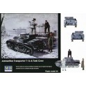 Maquette Munitionsschlepper T-1A avec équipage, 2ème GM