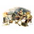 Figurines Equipage de mitrailleuse U.S. Browning 30, 2ème GM 1944