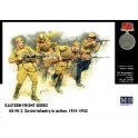 Figurines maquettes Fantassins soviétiques en action, 2ème GM