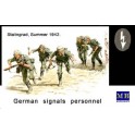 Figurines Equipe transmissions allemande, 2ème GM Stalingrad 1942