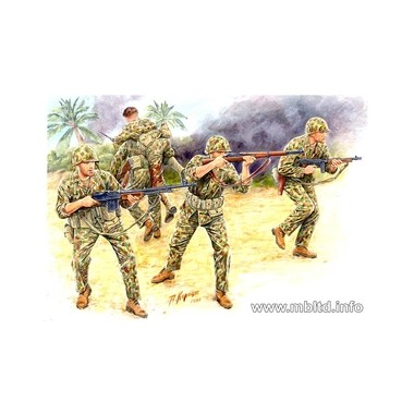 Figurines maquettes U.S. Marines à Tarawa, 2ème GM 11/1943