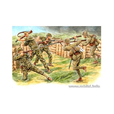 Figurines maquettes Corps à corps à Tarawa, 2ème GM 11/1943
