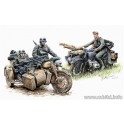 Figurines maquettes Motocyclistes allemands, BMW R-75 avec side, 2ème GM