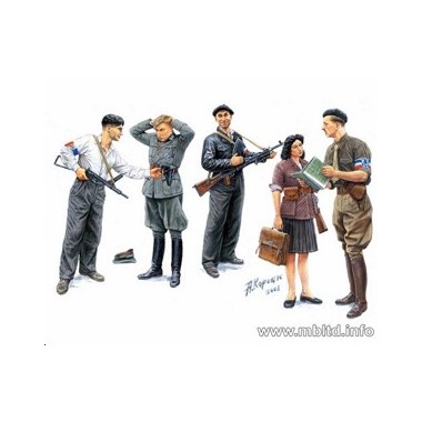 Figurines maquettes Maquis, résistants français 2ème GM 1944
