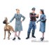 Figurines maquettes auxiliaires féminines Luftwaffe, 2ème GM