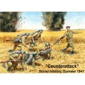 Figurines maquettes Contre attaque armée soviétique, 2ème GM été 1941