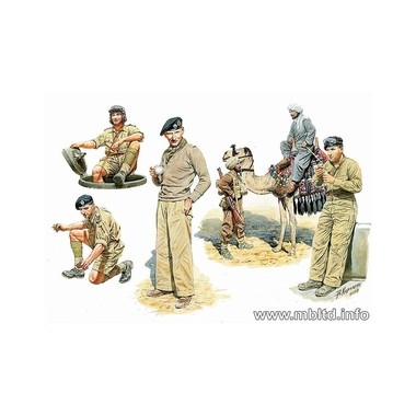Figurines maquettes 8è Armée britannique Afrique du Nord, 2ème GM 1942