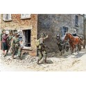 Figurines maquettes Sauvetage des civils, 2ème GM Normandie 1944