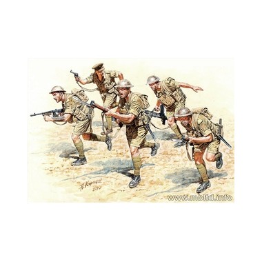 Figurines maquettes 8è Armée britannique Afrique du Nord, 2ème GM 1941/42