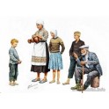 Figurines maquettes Paysans Europe Centrale, 2ème GM