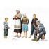 Figurines maquettes Paysans Europe Centrale, 2ème GM