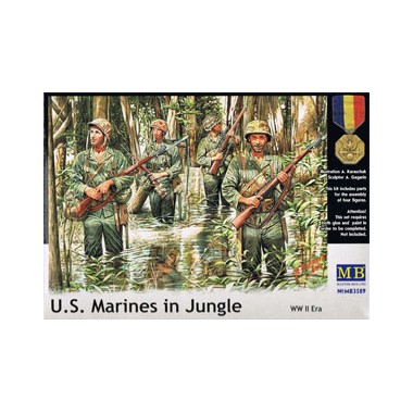 Figurines maquettes Marines U.S. dans la Jungle, 2eme GM