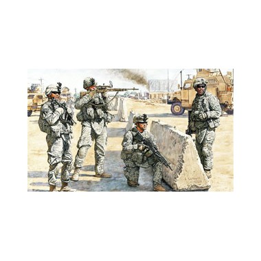 Figurines maquettes Checkpoint U.S. en Irak, Epoque Moderne