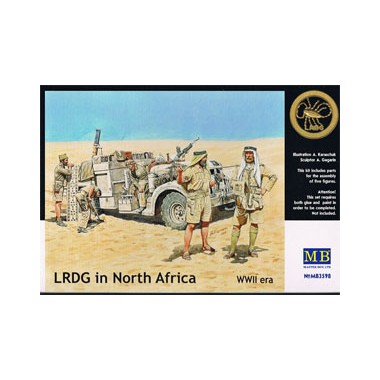 Figurines Maquettes LRDG en Afrique du Nord, 2ème GM