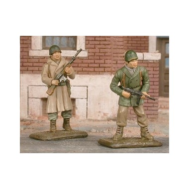 Figurines 101ème Airborne U.S., 2ème GM Ardennes 1944