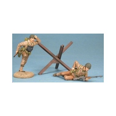 Figurines 1ère division infanterie U.S., 2ème GM Omaha Beach 1944