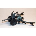 Miniature Canon allemand 37 PAK36 + 2 figurines, 2ème GM 1949