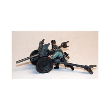 Miniature Canon allemand 37 PAK36 + 2 figurines, 2ème GM 1949