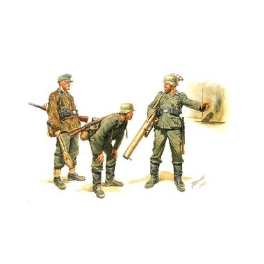 Figurines maquettes Tueurs de char allemands, 2ème GM Figurines maquettes Tueurs de char allemands, 2ème GM
