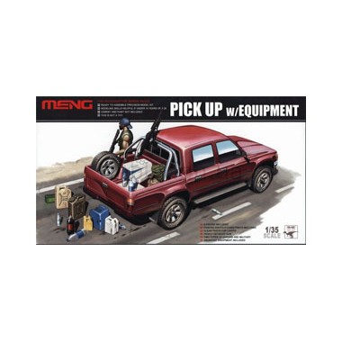Maquette Pick Up avec équipement, Epoque Moderne Maquette Pick Up avec équipement, Epoque Moderne