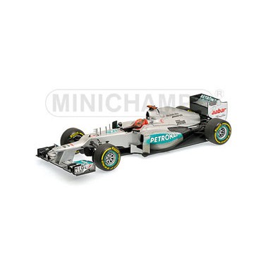 Miniature Mercedes AMG Petronas W03 Michael Schumacher 2012