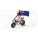 Miniature Ducati Desmosedici C. Stoner Australie 2009 avec figurine