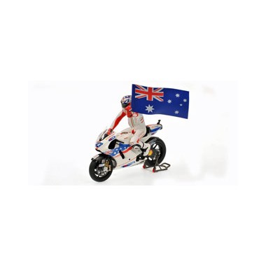 Miniature Ducati Desmosedici C. Stoner Australie 2009 avec figurine