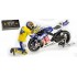 Miniature Yamaha YZR-M1 V. Rossi Moto GP 2010 Valencia avec figurine