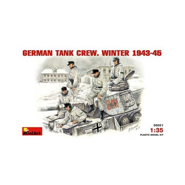 Figurines maquettes Equipage de char allemand en tenue d'hiver,1943/1945