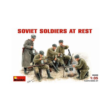 Figurines Maquette soldats soviétiques au repos, 2ème GM