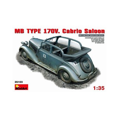 Maquette MB Type 170V. Cabrio Saloon, 2ème GM