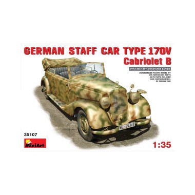 Maquette Véhicule d'état-major allemand 170V cabriolet B, 2ème GM 