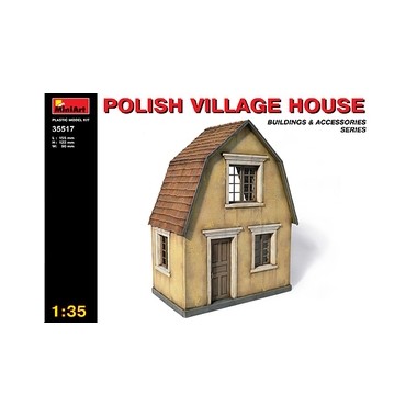 Maquette maison de village polonais, 2ème GM 1940