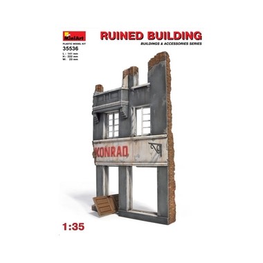 Maquette Façade d'immeuble allemand en ruine