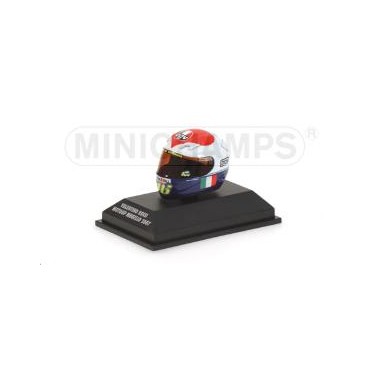 Miniature casque AGV Valentino Rossi GP Moto Mugello 2007 Miniature casque AGV Valentino Rossi GP Moto Mugello 2007