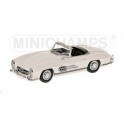 Miniature Mercedes 300SL Roadster blanc 1957